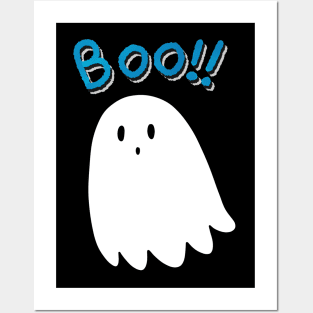 Boo!! Little Ghost Posters and Art